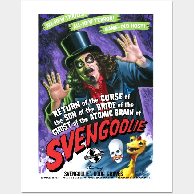 Svengoolie return of the curse Wall Art by CelestialCharmCrafts